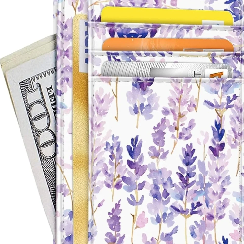 Lavender Floral Card Holder